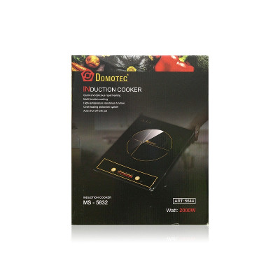 Электроплита индукционная 1 конфорка 2000Вт Domotec MS-5832