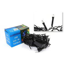 Гирлянда Дождь черный провод прозрачная коническая лампа 5м 240LED (синий) 240-SHORT-CURTAIN-5M-B