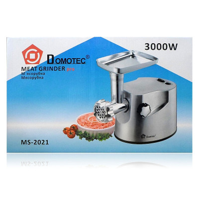 Мясорубка электрическая металл. корпус Domotec 3000Вт MS-2021