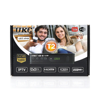 Цифровой эфирный приемник с экраном DVB-T2 UKC IPTV/YouTube/WiFi/MP4/4K/1080 T2-0967