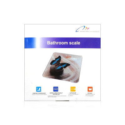 Весы электронные бытовые 180кг стеклянные квадратные LED экран YZ-1604D