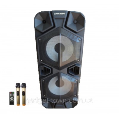 Колонка аккумуляторная Ailiang CA-1212 c радиомикрофонами (150W/USB/BT/FM)