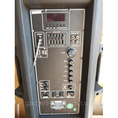 Колонка аккумуляторная Ailiang CA-1212 c радиомикрофонами (150W/USB/BT/FM)