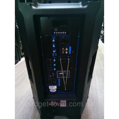 Портативная акустика с микрофонами Temeisheng SL15-04 /400W (USB/Bluetooth/Пульт ДУ/FM)
