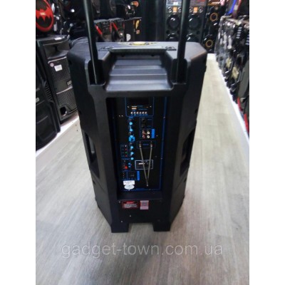 Портативная акустика с микрофонами Temeisheng SL15-04 /400W (USB/Bluetooth/Пульт ДУ/FM)