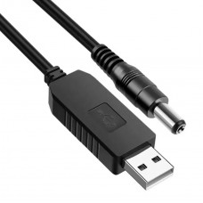 Кабель для роутера USB от Повер банка с преобразователем 5V-12V (5,5х2,1)