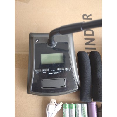 Беспроводная конференционная радио микрофонная система SHUPERD комплект 2 микрофона