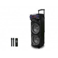 Колонка с аккумулятором ZXX-9292 / 2x10"/ 2x125W/ 2 радиомикрофона/ TMG ORIGINAL