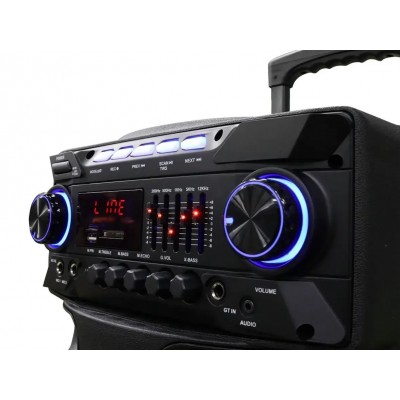 Колонка с аккумулятором ZXX-9292 / 2x10"/ 2x125W/ 2 радиомикрофона/ TMG ORIGINAL