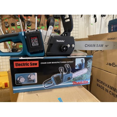 Аккумуляторная пила Makita Electric Saw два АКБ (72 вольт 6 Аh) бесщеточный двигатель, шина 41 см