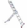 Лестница алюминиевая универсальная 4-секционная Step&Loft 4х4 сх. Высота 4.31 м