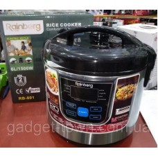 Многофункциональная мультиварка пароварка, рисоварка Rainberg RB-801, 12 программы, 6 литров