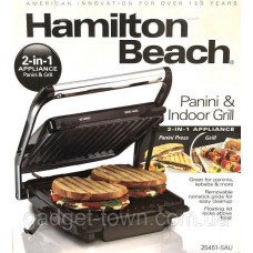 Электрический гриль (2 в 1) Hamilton Beach (барбекю-электрогриль)