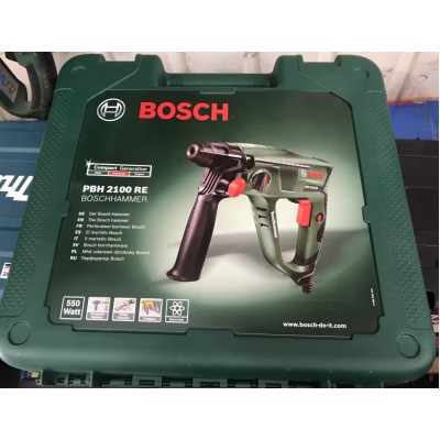 Перфоратор Bosch PBH 2100 RE, 550Вт, 1.7 Дж в Кейсе