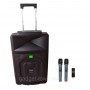 Аккумуляторная колонка профессиональная с микрофонами Temeisheng TMS-1521 / 400W (USB/Bluetooth/Пульт ДУ/ FM)