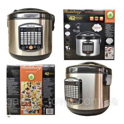 Мультиварка Rainberg RB-6208 , 42 программы, 6 л 1000 W Мультишеф
