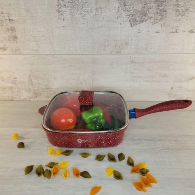 Набор посуды Higher Kitchen 15 предметов с гранитным покрытием и силиконовыми ручками