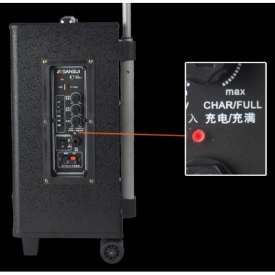 Аккумуляторная колонка с усилителем Sansui SA1-10 + 2 радиомикрофона