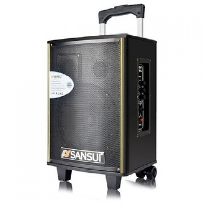 Аккумуляторная колонка с усилителем Sansui SA1-10 + 2 радиомикрофона