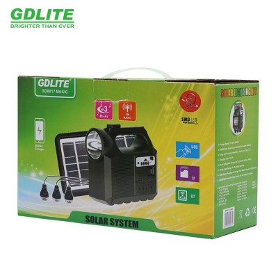 Портативная станция для зарядки GD Lite GD-8017MK cолнечное зарядное устройство с аккумулятором 5 Ач