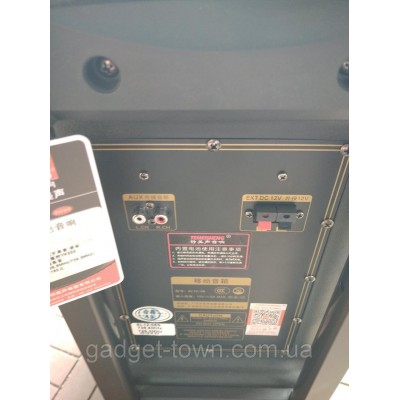 Акумуляторная колонка с микрофонами SL12-08 (USB/Bluetooth/2 радиомикрофона)