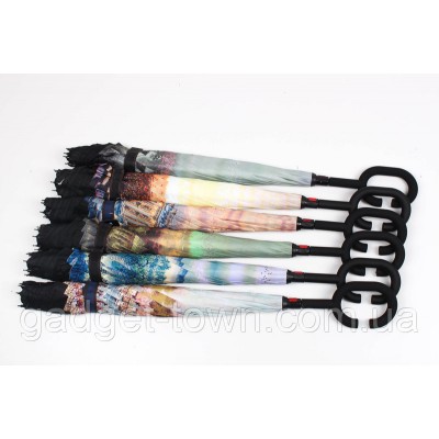 Зонт наоборот с ручкой крюк El 8883