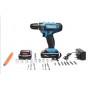 Шуруповерт аккумуляторный Makita 550DWE и набор инструментов в кейсе (Макита 24V 5A/h) 2 аккумулятора