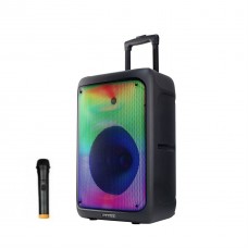 Колонка аккумуляторная Temeisheng Partybox 1215 c радиомикрофоном (USB/BT/FM/TWS)