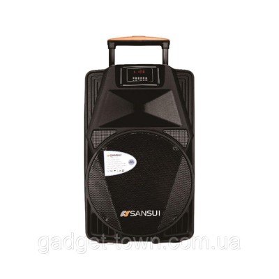 Акустика портативная с двумя микрофонами SANSUI SS2-12 / 160W (USB/Bluetooth/AUX) Супер звук!