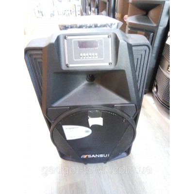 Акустика портативная с двумя микрофонами SANSUI SS2-12 / 160W (USB/Bluetooth/AUX) Супер звук!