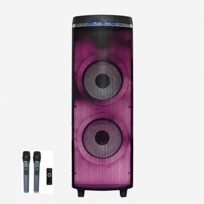 Колонка аккумуляторная Ailiang UF-212E c радиомикрофонами и подсведкой JBL LED Style 300W