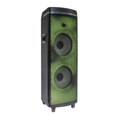 Колонка аккумуляторная Ailiang UF-212E c радиомикрофонами и подсведкой JBL LED Style 300W