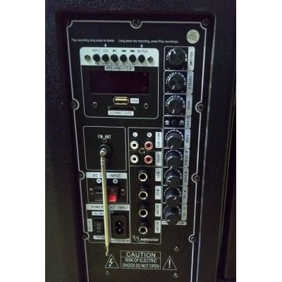 Портативная колонка с микрофонами Euromax (Rock Music) EU-1202 300W (USB/Bluetooth/Пульт ДУ)