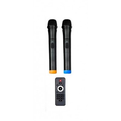Портативная колонка с микрофонами Euromax (Rock Music) EU-1202 300W (USB/Bluetooth/Пульт ДУ)