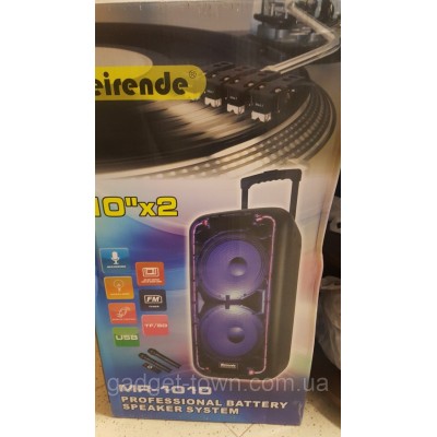 Колонка-чемодан Meirende MR-1010 c микрофоном