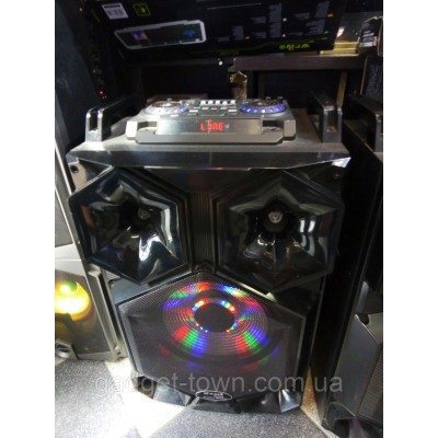 Стерео колонки Wimpex 12 дюймов, 2х200W, Bluetooth, микрофон, пульт Пара