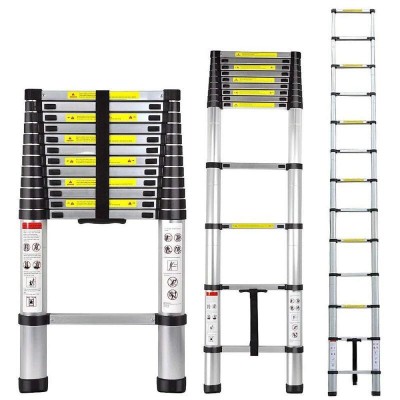 Лестница алюминиевая телескопическая раскладная Stanley INTERTOOL Высота 3.2 м