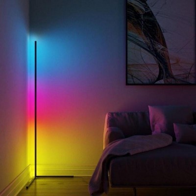 Светодиодный Линейный LED Светильник, минималистичный Hi-Tech торшер с пультом, 150 см