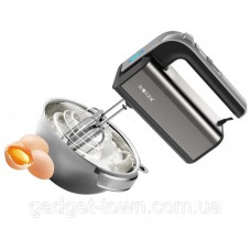 Миксер ручной Haeger с турборежимом (5 скоростей, 2 насадки) 500W нержевейка