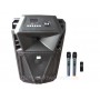 Аккумуляторная колонка с микрофонами Temeisheng SP-1510 / 400W (USB/Bluetooth/Пульт ДУ/Светомузыка)