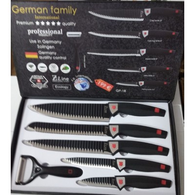 Набор ножей 6 предметов German Family GF-18
