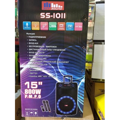 Автономна акустична система TMG ORIGINAL SS-1011 (2MIC + USB + SD + BT)