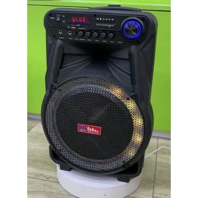 Колонка аккумуляторная Sky Sound-7171 12 дюймов с радиомикрофоном 180W (USB/FM/Bluetooth/TWS)