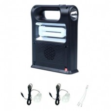 Солнечная система с лампами, подзарядкой телефона, Радио + BT колонка Solar System 4.0 Ah