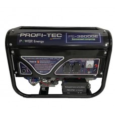 Генератор  газ бензиновий мультитопливный с медной обмоткой PROFI-TEC 3.8 кВт с электростартером
