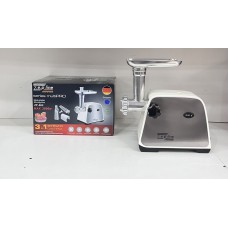 Мясорубка Zepline 3000W электрическая c соковыжималкой (белая)