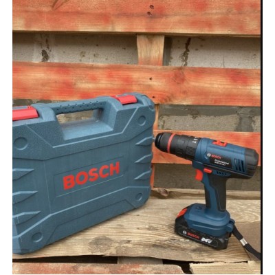 Аккумуляторный шуруповерт BOSCH GSB-24-2Li c набором инструментов и гибким валом Бош в кейсе