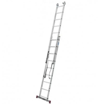 Лестница алюминиевая универсальная 3-секционная Step&Loft 3х8 сх. Высота 5.09 м