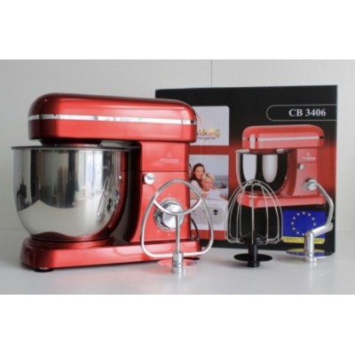 Кухонный комбайн Crownberg CB-3406 Тестомес 2200 вт красный
