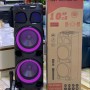 Колонка аккумуляторная KIMISO QS-1010 BT partybox c радиомикрофоном 2x10 дюймов (300W/USB/BT/FM/TWS)